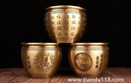 ?純銅百福缸里面放什么旺財(百福缸有什么寓意)(圖1) 純銅百福缸里面放什么旺財1