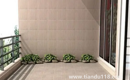 陽臺(tái)是貼墻磚還是刷白2